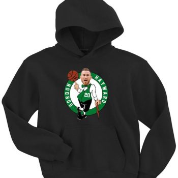 Black Boston Celtics Gordon Hayward "Logo" Hooded Sweatshirt Unisex Hoodie