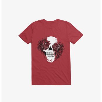 Bloom Skull Red Kid Tee - Unisex T-Shirt HTS1241