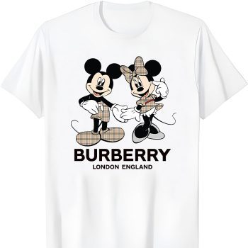 Burberry London Mickey Mouse And Minnie Mouse Couple Kid Tee Unisex T-Shirt TTB1773
