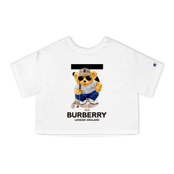 Burberry London Teddy Bear Champion Women Cropped T-Shirt CTB2477