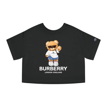 Burberry London Teddy Bear Champion Women Cropped T-Shirt CTB2478