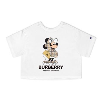 Burberry Mickey Mouse Champion Women Cropped T-Shirt CTB2479