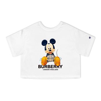 Burberry Mickey Mouse Champion Women Cropped T-Shirt CTB2480