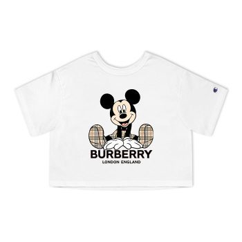 Burberry Mickey Mouse Champion Women Cropped T-Shirt CTB2481