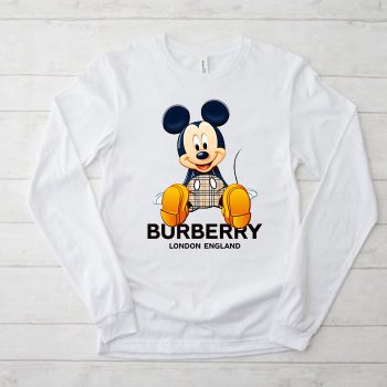 Burberry Mickey Mouse Kid Tee Unisex Longsleeve Shirt LTB0741