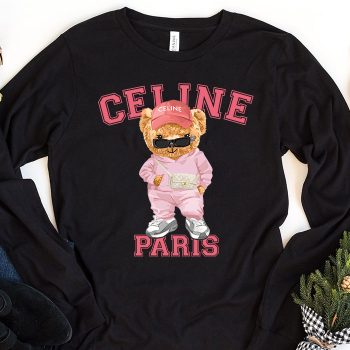 Celine Paris Teddy Bear Luxury Kid Tee Unisex Longsleeve ShirtLTB0815