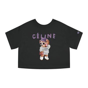 Celine Teddy Bear Luxury Champion Women Cropped T-Shirt CTB2809