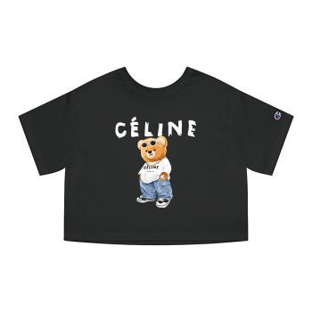 Celine Teddy Bear Luxury Champion Women Cropped T-Shirt CTB2810