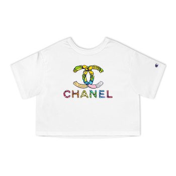 Chanel Colorful Logo Champion Women Cropped T-Shirt CTB2641
