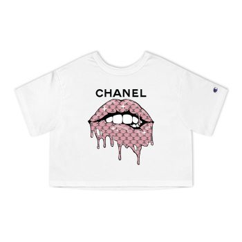 Chanel Mouth Logo Champion Women Cropped T-Shirt CTB2644