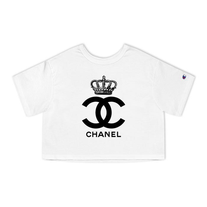 Chanel Queen Original Logo Champion Women Cropped T-Shirt CTB2636