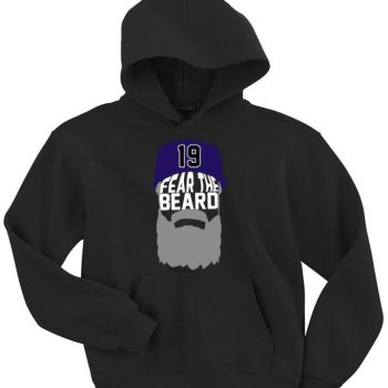 Colorado Rockies Charlie Blackmon "Fear Beard Pic" Hoodie Hooded Sweatshirt