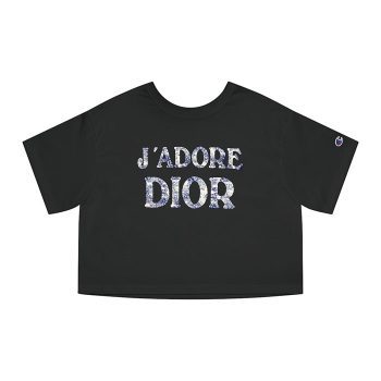 Dior Logo Luxury Mickey Pluto Champion Women Cropped T-Shirt CTB2675