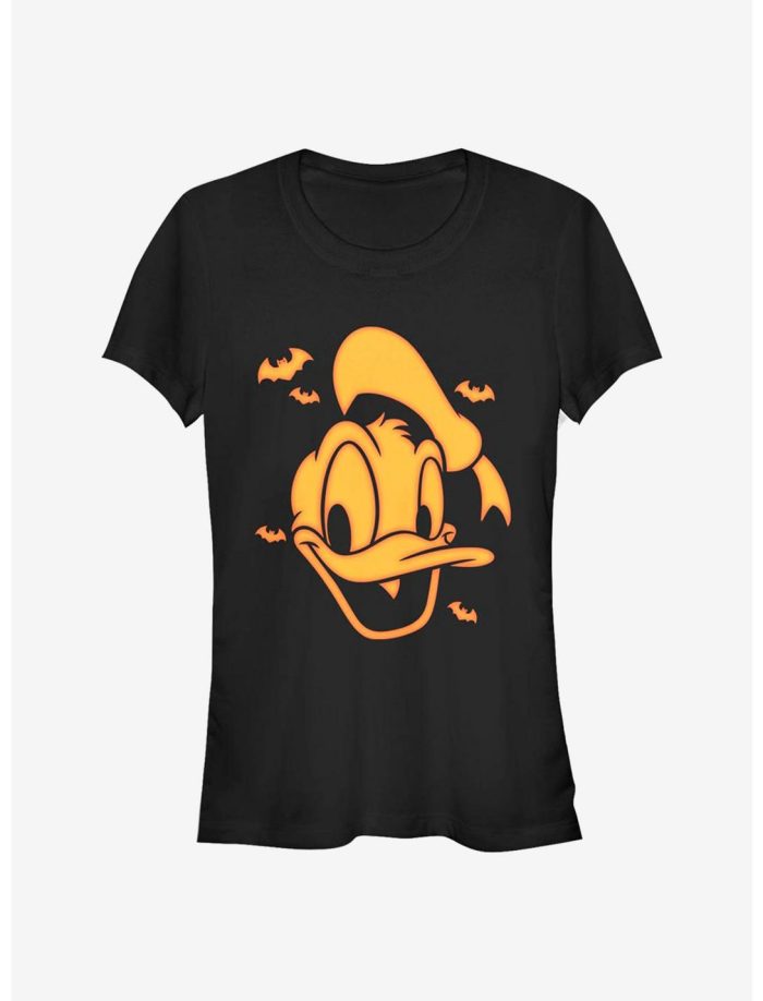 Disney Donald Duck Orange Donald Girls T-Shirt Women Lady T-Shirt HTS4488