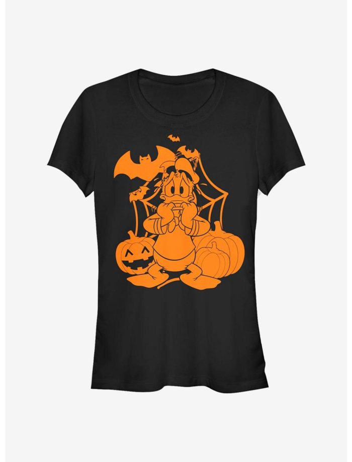 Disney Donald Duck Web Scare Girls T-Shirt Women Lady T-Shirt HTS4491