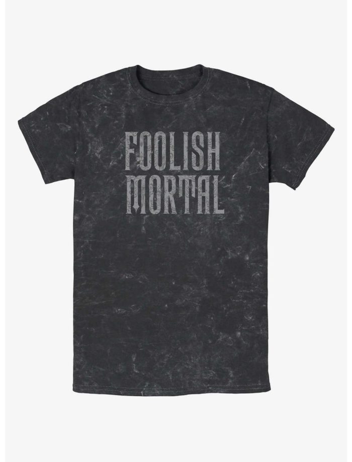 Disney Haunted Mansion Foolish Mortal Mineral Wash Kid Tee - Unisex T-Shirt HTS1571
