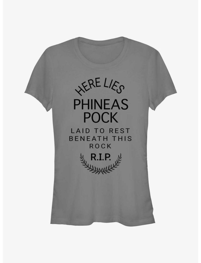 Disney Haunted Mansion Here Lies Phineas Pock Girls T-Shirt Women Lady T-Shirt HTS4871