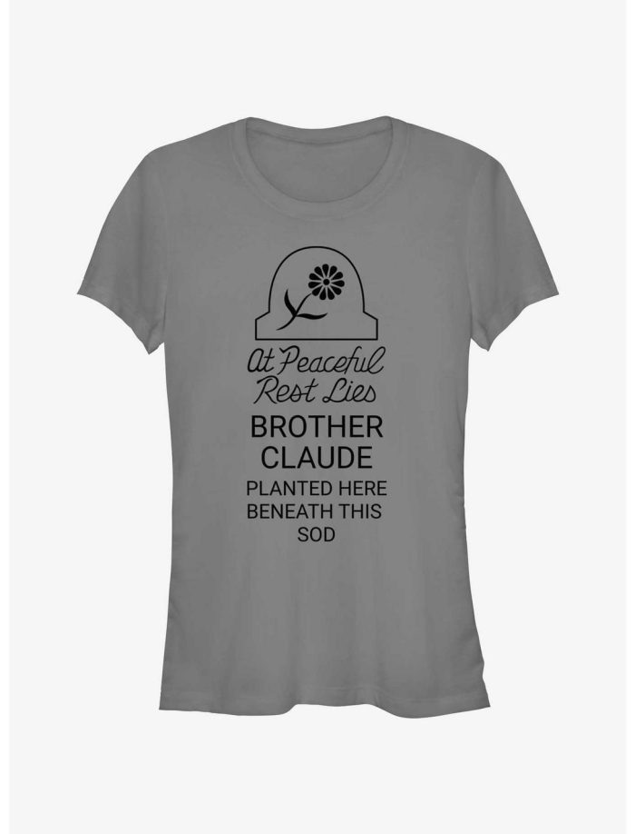 Disney Haunted Mansion Peaceful Rest Lies Brother Claude Girls T-Shirt Women Lady T-Shirt HTS4836