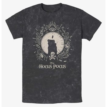 Disney Hocus Pocus Black Flame Mineral Wash Kid Tee - Unisex T-Shirt HTS1673