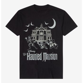 Disney The Haunted Mansion Hitchhiking Ghosts Boyfriend Fit Girls T-Shirt Women Lady T-Shirt HTS4746