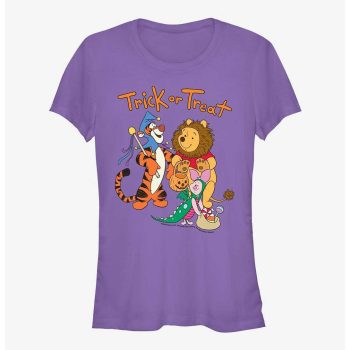 Disney Winnie The Pooh Trick or Treat Girls T-Shirt Women Lady T-Shirt HTS4205