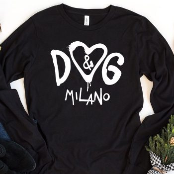 Dolce & Gabbana Bejeweled Graffiti Kid Tee Unisex LongsleeveShirt LTB0834