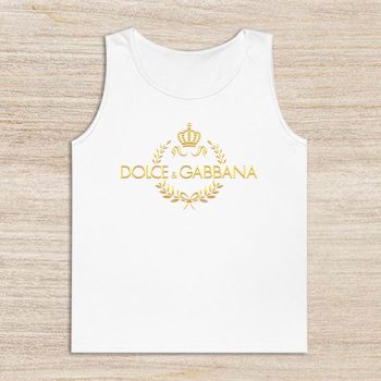 Dolce & Gabbana Crown Gold Luxury Unisex Tank Top TTTB1000