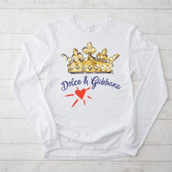 Dolce & Gabbana Crown Heart Kid Tee Unisex Longsleeve ShirtLTB0854