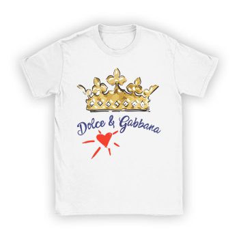 Dolce & Gabbana Crown Heart Kid Tee Unisex T-Shirt TTB1880