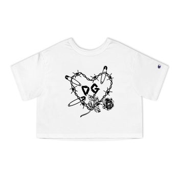 Dolce & Gabbana Graffiti Champion Women Cropped T-Shirt CTB2841