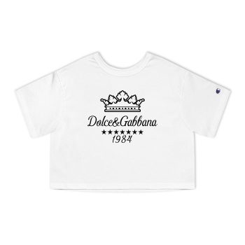 Dolce & Gabbana King 1984 Champion Women Cropped T-Shirt CTB2832