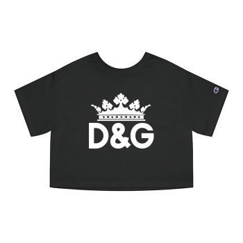 Dolce & Gabbana King Logo Luxury Champion Women Cropped T-Shirt CTB2814