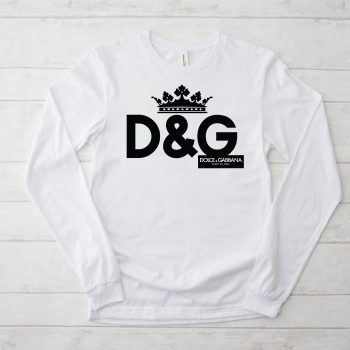 Dolce & Gabbana King Logo Luxury Kid Tee Unisex LongsleeveShirt LTB0851