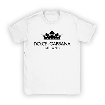 Dolce & Gabbana King Milano Logo Luxury Kid Tee Unisex T-Shirt TTB1853