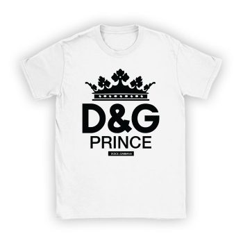 Dolce & Gabbana King Prince Logo Luxury Kid Tee Unisex T-Shirt TTB1850