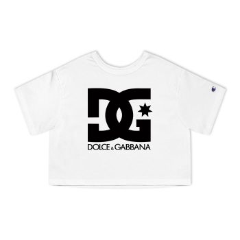 Dolce & Gabbana Logo Luxury Champion Women Cropped T-Shirt CTB2821