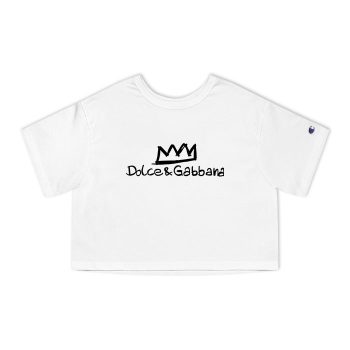 Dolce & Gabbana Logo Luxury Champion Women Cropped T-Shirt CTB2822