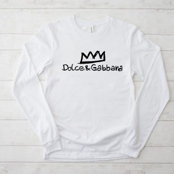 Dolce & Gabbana Logo Luxury Kid Tee Unisex LongsleeveShirt LTB0831