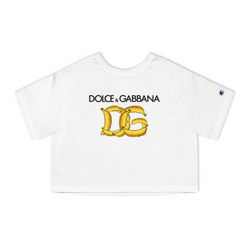 Dolce & Gabbana Lustiges Satire Geschenk Champion Women Cropped T-Shirt CTB2844