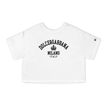 Dolce & Gabbana Milano Italy Champion Women Cropped T-Shirt CTB2840