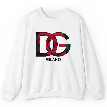 Dolce & Gabbana Milano Rose Logo Luxury Crewneck Sweatshirt CSTB0848
