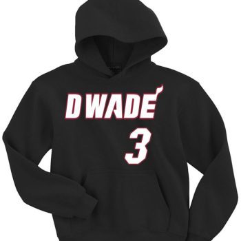Dwyane Wade Miami Heat "D Wade Logo" Hoodie Hooded Sweatshirt