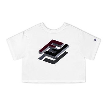 Fendi 3D Logo Champion Women Cropped T-Shirt CTB2683