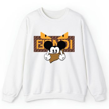 Fendi Diabolic Eyes Mickey Mouse Crewneck Sweatshirt CSTB0276
