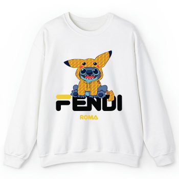Fendi Roma Stitch Pikachu Crewneck Sweatshirt CSTB0280