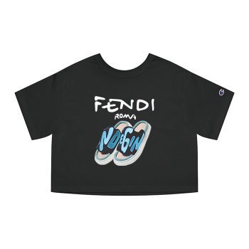 Fendi Slippers Champion Women Cropped T-Shirt CTB2690