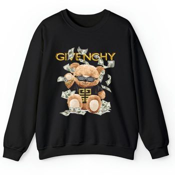 Givenchy Gold Logo Luxury Teddy Bear Crewneck Sweatshirt CSTB0645