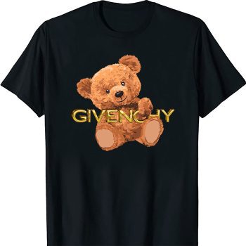 Givenchy Gold Logo Luxury Teddy Bear Unisex T-Shirt TTB1683