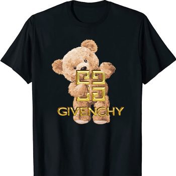 Givenchy Gold Logo Luxury Teddy Bear Unisex T-Shirt TTB1684