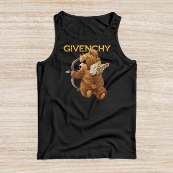 Givenchy Gold Logo Luxury Teddy Bear Unisex Tank Top TTTB0796